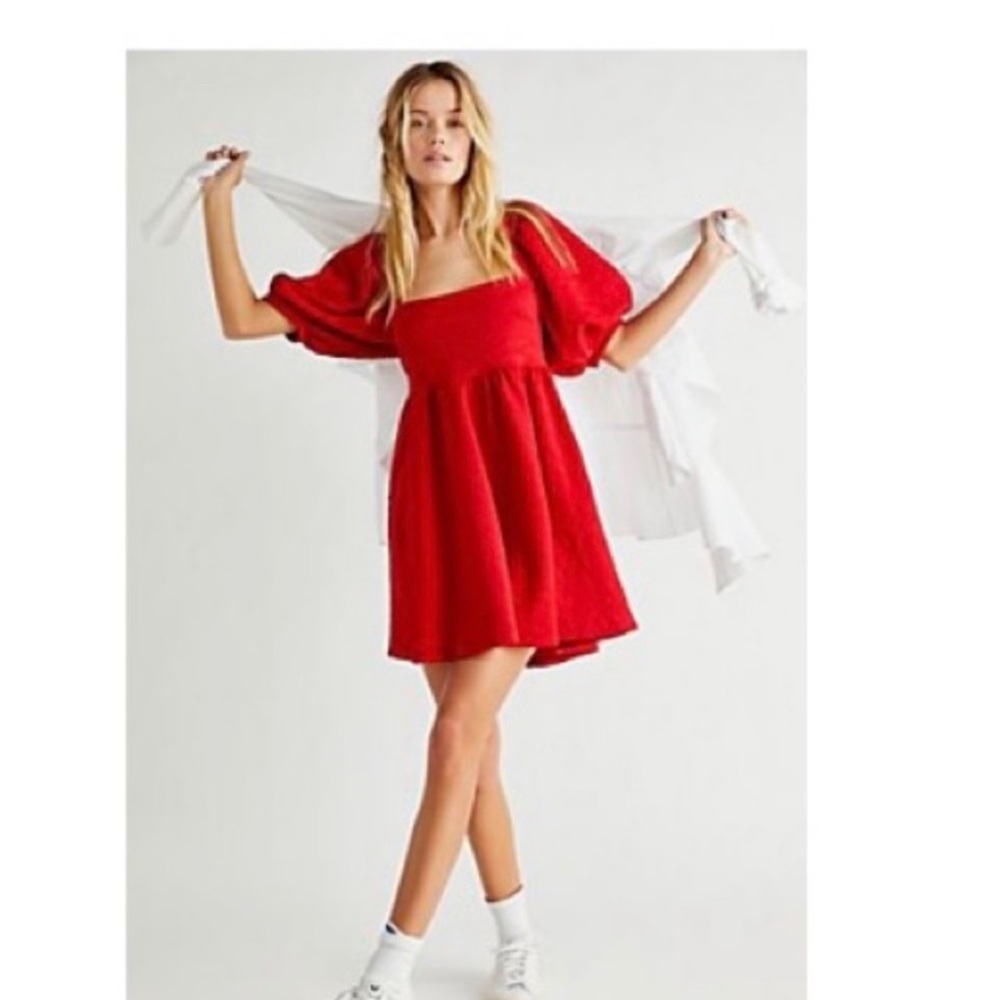 Free People violet mini in sultry (red) M NWT
